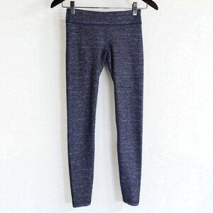 Lululemon Ivivva Rulu Rhythmic Tight Black Ribbed Leggings Active Girl's Size 10